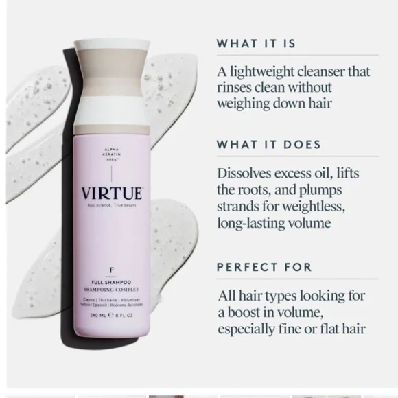 Virtue Full Shampoo 240ml - Picture 2 of 5